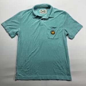 Howler Bros. Men's Blue Plusherman Terry Polo Shirt - Size S*